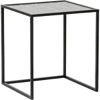 Profijt Meubel - Bijzettafel Ciney 44 cm vierkant zwart - Frame