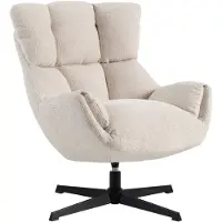 Profijt Meubel - Draaifauteuil Ordini - Beige - Grove weefstof - 4-teens voet