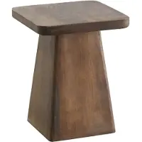Profijt Meubel - Bijzettafel Barru mangohout 40 cm vierkant - Kolompoot - Mangohout - Bruin