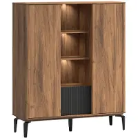 Profijt Meubel - Opbergkast Lodetto - Melamine - Bruin - 165 cm hoog - 141 cm breed