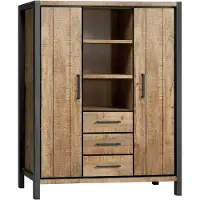 Profijt Meubel - Opbergkast Mantera - Melamine - Bruin - 170 cm hoog - 139 cm breed