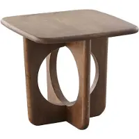 Profijt Meubel - Bijzettafel Aseri mangohout 50 cm vierkant - U-poten/Kruispoot - Mangohout - Bruin