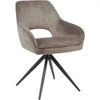 Profijt Meubel - Eetkamerstoel Arranmore - Taupe - Bouclé - Draaivoet