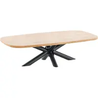 Profijt Meubel - Salontafel Levado 135x67 cm Deens ovaal - Spinpoot - Melamine - Bruin