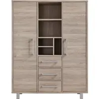Profijt Meubel - Opbergkast Gradoly - Melamine - Grijs - 200 cm hoog - 155 cm breed