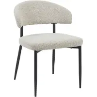 Profijt Meubel - Eetkamerstoel Roseto - Beige - Grove weefstof - 4 Poten