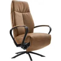 Profijt Meubel - Relaxfauteuil Beltra - Bruin - leer - 5-teens voet