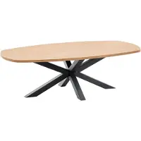 Profijt Meubel - Salontafel Rizoma 135x67 cm Deens ovaal - Spinpoot - Melamine - Bruin