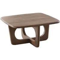 Profijt Meubel - Salontafel Aseri mangohout 70x70 cm vierkant - U-poten/Kruispoot - Mangohout - Bruin