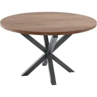 Profijt Meubel - Eettafel Caltana 130 cm donkerbruin rond - Spinpoot - Melamine - Bruin
