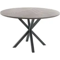Profijt Meubel - Eettafel Rizoma 130 cm rond - Spinpoot - Melamine - Bruin