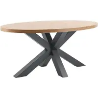 Profijt Meubel - Eettafel Silvares 183x100 cm ovaal - Spinpoot - Melamine - Bruin