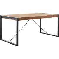 Profijt Meubel - Eettafel Newhaven U-poot 180x90 cm rechthoekig - U-poten - Mangohout - Bruin