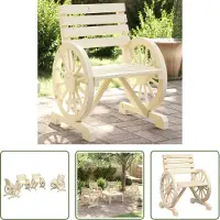 The Living Store Tuinstoel - Tuinstoelen - Tuin Stoel - Terrasstoel - Tuinstoelen 4 st massief vurenhout