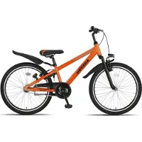 Altec Nevada - Jongensfiets 24 Inch - Kinderfiets voor 8 tot 12 Jaar - 130-145 cm - V-Brake + Terugtraprem - Neonoranje