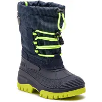 CMP Snowboots 'Ahto' navy / duifblauw / limoen / zwart