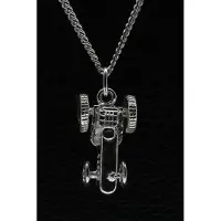 MOOYE ® - Collectie Zilveren Tractor ketting hanger - massief