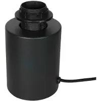 Steinhauer Zwart tafellampje / voetje Bloeba 4128ZW met E27 fitting