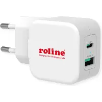 Roline thuislader met 1 USB-C PD en 1 USB-A Quick Charge 3.0 poort - 20W / wit