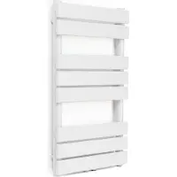 Blumfeldt Badkamerradiator, Design radiator plat, Zuinige platte radiator verticaal, Wand-buisverwarming, 355 W verticale radiator met thermostaat, Wandradiator voor badkamer & woonkamer
