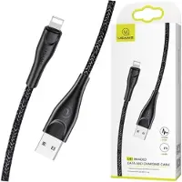 Usams U41 Serie - Lightning Kabel - 3m - Snel Laden - Zwart