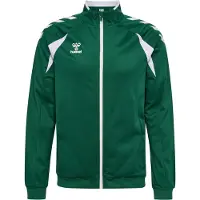 Hummel Sportsweatvest donkergroen / wit