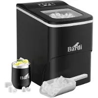 Bardi IJsblokjesmachine - 2 Liter - 12KG IJsblokjes in 24 uur - met IJsschep - Inclusief Luxe Thermosbeker en Ijsschep-Zwart