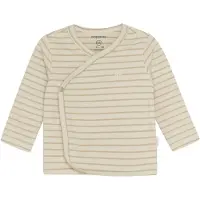 Noppies baby gestreepte longsleeve ecru Jongens/Meisjes Stretchkatoen V-hals - maat 74