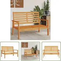The Living Store Acacia Hout - Tuinbank - Tuinbank 120 cm massief acaciahout - Outdoor Furniture - Tuinset - Lounge Set