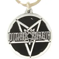 Rock Off Dimmu Borgir Sleutelhanger Pentagram Zwart/Zilverkleurig