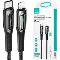 Usams SJ518 Serie - USB-C naar Lightning Kabel - 1.2m - Zwart - 20W Supersnel Laden