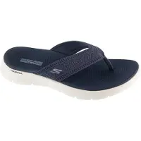 SKECHERS Teenslipper 'Go Walk Flex Sandal - Holly' donkerblauw