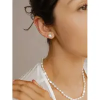 Hey Happiness Ronde Parel Oorknopjes Dames 925 Zilver – Met Zoetwaterparel – Vlindersluiting – Zilver