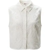ONLY - ONLALITHEA SL SHORT EMB SHIRT WVN Dames Blouse