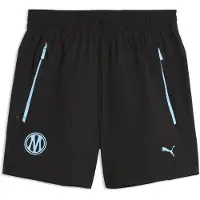 Puma Olympique de Marseille PUMATECH relaxte geweven short voor Heren, Blauw/Zwart, Maat XL