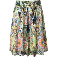Ulla Popken - Dames - Midi-plooirok A-lijn comfortabele tailleband - Marine - Maat 48
