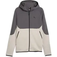 Puma Sportsweatvest beige / lichtgrijs / zwart
