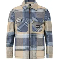 Protest overshirt Shift beige/blauw male | Maat: XL