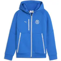 Puma Sportief sweatvest 'Olympique De Marseille Pumatech' royal blue/koningsblauw / lichtgrijs