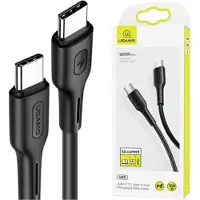 Usams U43 USB-C naar USB-C Kabel 100W PD Fast Charge 5A 1.2m Zwart