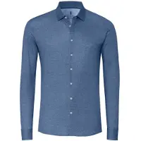 Desoto Overhemd blauw gemêleerd