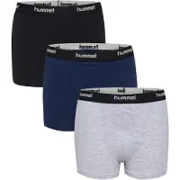 Hummel Onderbroek 'Nalle' donkerblauw / lichtgrijs / zwart / offwhite