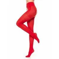 Glamory Panty's 'Overt Microfaser Strumpfhose' rood