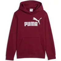 Puma Sweatshirt 'ESS No. 1' donkerrood / wit