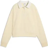 Puma Sweatshirt 'Class' pasteelgeel / wit
