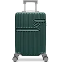 Bhppy Handbagage koffer 55x34x20 cm - Reiskoffer handbagage - TSA slot - 28L - Signature koffer Jungle Green