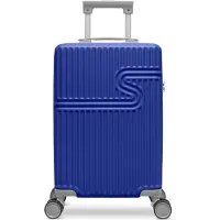 Bhppy Handbagage koffer 55x34x20 cm - Reiskoffer handbagage - TSA slot - 28L - Signature koffer Dazzling Blue