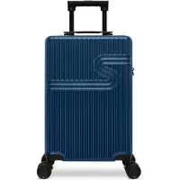 Bhppy Handbagage koffer 55x34x20 cm - Reiskoffer handbagage - TSA slot - 28L - Signature koffer Dark Denim
