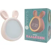 Mary´s Mary's Bunny Wecker, roze, met USB-aansluiting en 1500mAh batterij