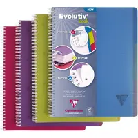 Rhodia Linicolor Collegeblok A4+ Gelinieerd Spiraal gebonden PP (polypropeen) Kleurenassortiment Geperforeerd 240 Pagina's 120 Vellen